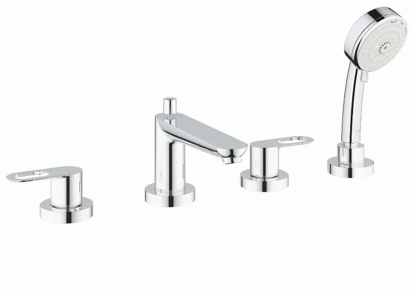 Змішувач Для ванни GROHE BauLoop двохвентильний на борт ванни з душем, хром