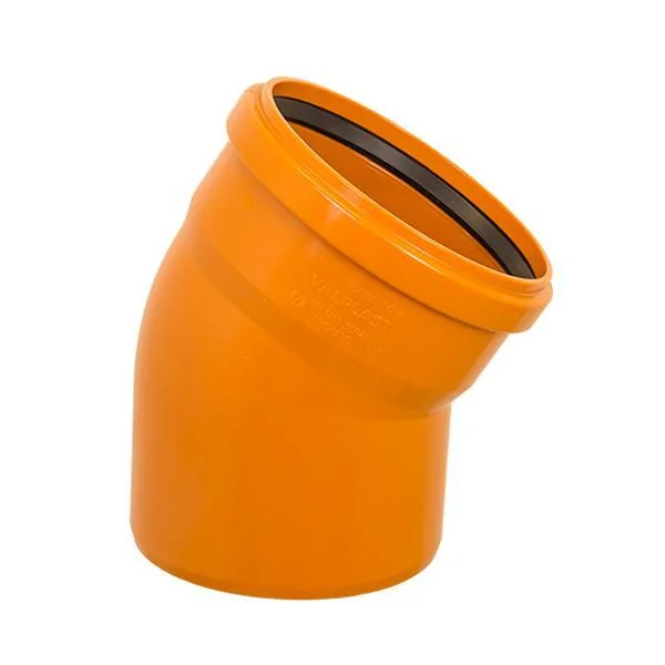 Коліно каналізаційне ПВХ Valplast Ø 160/30° мм