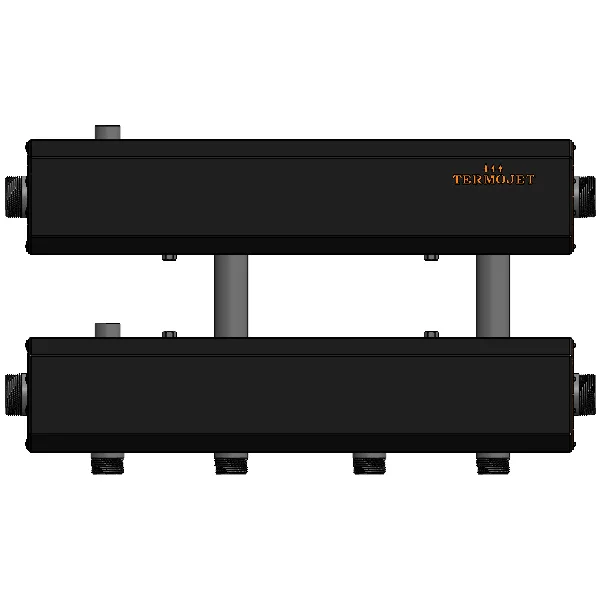 Коллектор для котельной Termojet К22Н125 (200) Ø 1-1/4"×1" - 2+1 контуров (в изоляции)