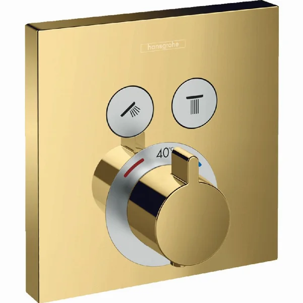 Термостат Hansgrohe ShowerSelect 15763990 для душу, поліроване золото