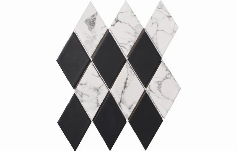Мозаїка D 69003 Diamond С2 Black Print 50 MAT 264x314 Kotto Ceramica