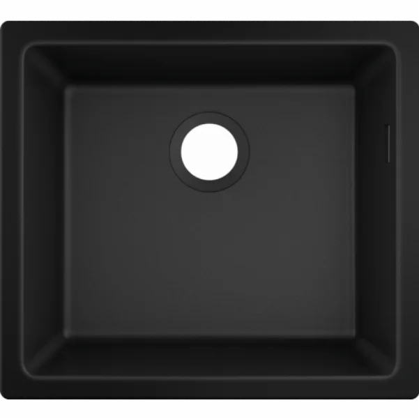 Мойка кухонная Hansgrohe S51 S510-F770 - 50×45 см, черный графит