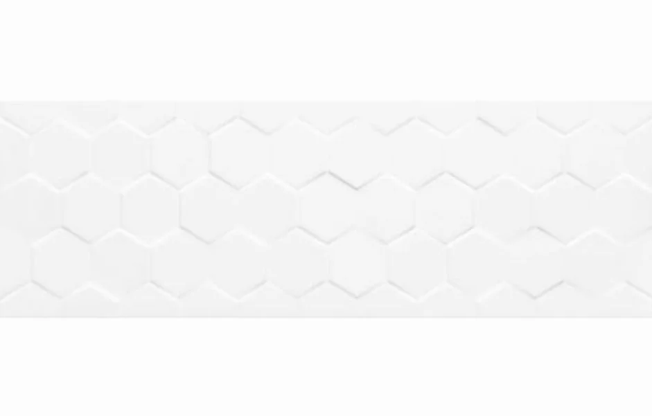 Плитка настінна CCR12-1 Hexagon White RECT 250x750x9 Ceramika Color