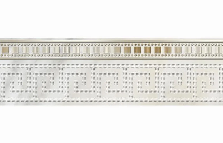 Фриз Carrara Белый 90x300x10 Golden Tile