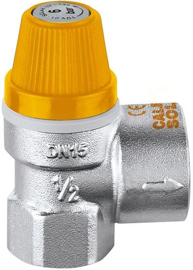 Подрывной клапан CALEFFI Solar Ø 1/2"x3/4" - 4,0 bar внутр.- внутр. резьба