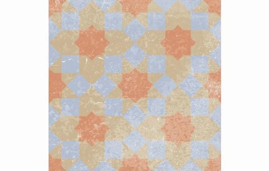 керамогранітна Плитка Ethno №16 мікс 186x186x8 Golden Tile