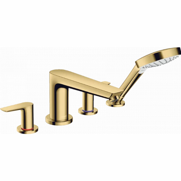 Змішувач на борт ванни Hansgrohe Talis E на 4 отвори, золото