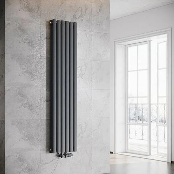 Радіатор дизайнерський Rastas Aurora Anthracite 2 колони 1800×360 мм