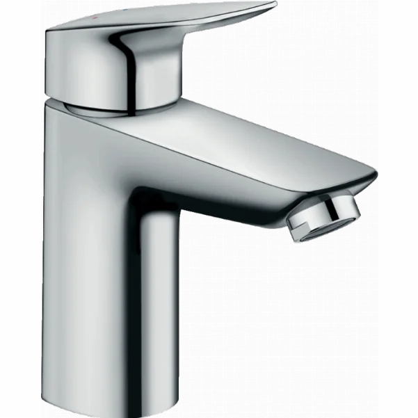 Змішувач Hansgrohe Logis для раковини із середнім виливом і зливним клапаном Push-Open, хром 71107000
