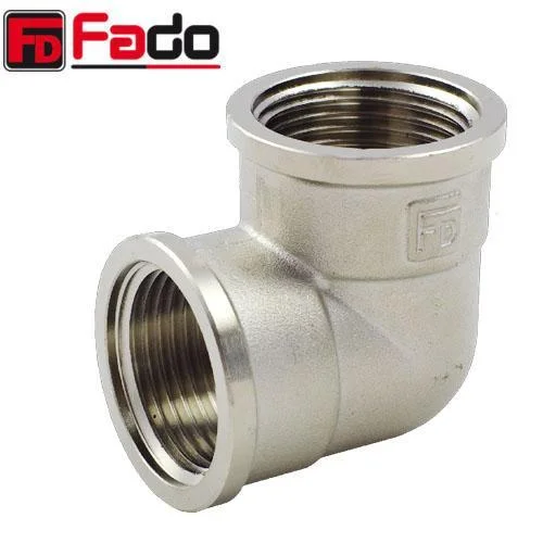 Уголок латунный FADO Fit Nickel Ø 1" внутренняя резьба