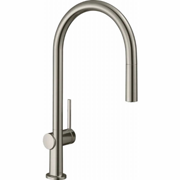 Смеситель Hansgrohe Talis M54 для кухонной мойки с выдвижным душем, под сталь 72802800