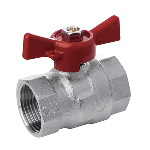 Кран шаровой Bonomi Tamigi PN40 Ø 1/4" внутр.- внутр. резьба, t=–10...+120 °C "бабочка"