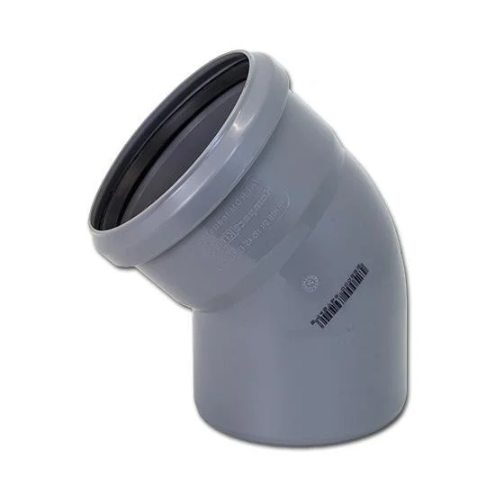 Коліно каналізаційне Valrom Easy KIT Ø 125/67° мм