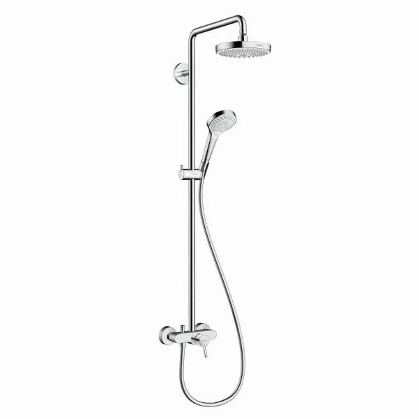 Душевая система Hansgrohe Croma Select S 180 2jet Showerpipe, белая
