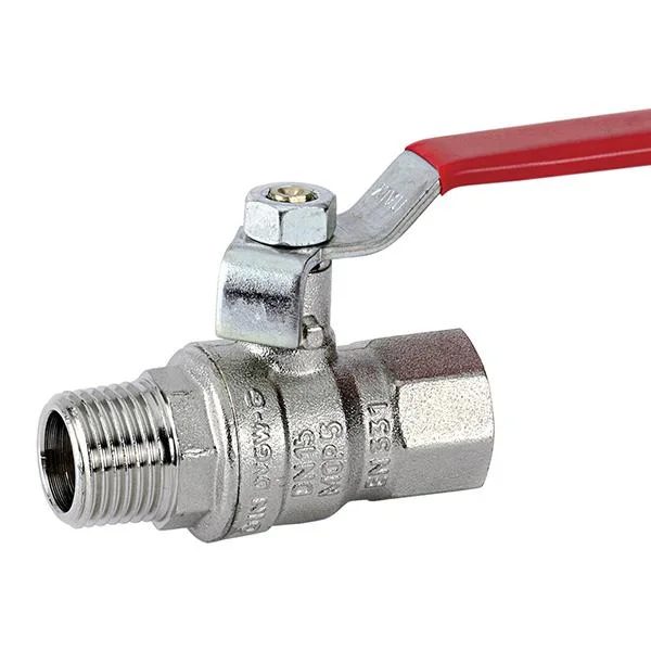 Кран кульовий посиленний Bonomi Missouri PN40 Ø 1/2" внутр.- зовн. резьба, "сталева ручка"