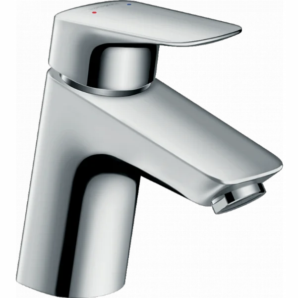 Змішувач для раковини Hansgrohe Logis із зливним клапаном Push-Open, хром