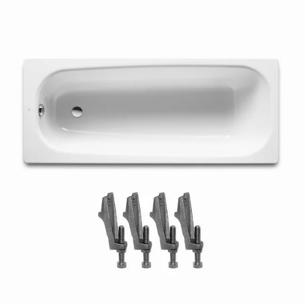 Ванна чавунна ROCA Continental 150x70 см, в комплекті із ніжками