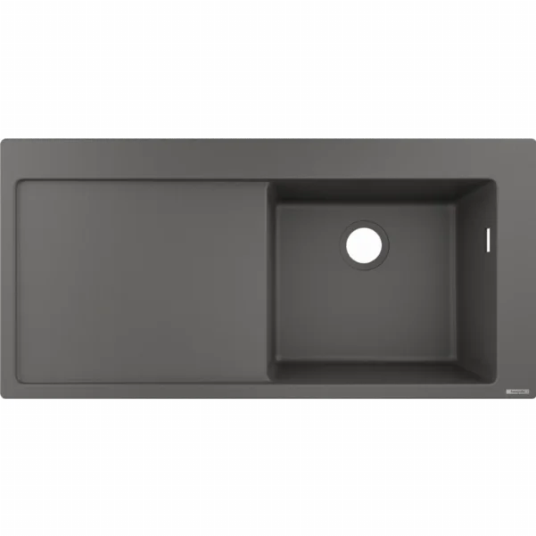 Мийка для кухні Hansgrohe S51 S514-F450 43314290 з сушаркою зліва