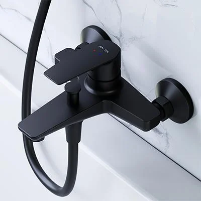 Смеситель для ванны и душа черный AM.PM Gem F90E10022