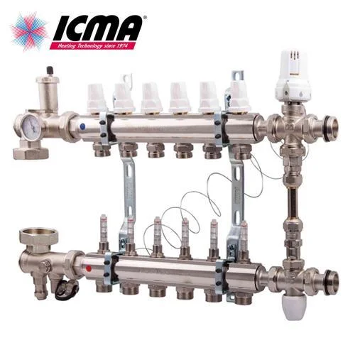 Колектор зі змішувальним вузлом ICMA 1"x3/4" - 12 виходів