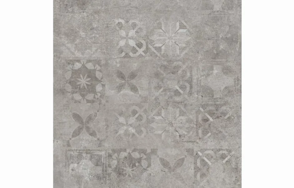 керамогранітна Плитка Softcement Silver Decor Patchwork POL 597x597x8 Cerrad