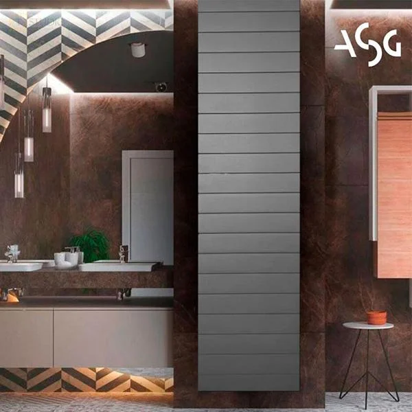 Біметалевий дизайнерський радіатор ASG Design Silver 300×1600/100 мм