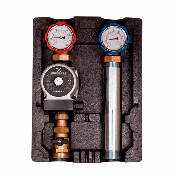 Насосна група з фіксованою регулюванням ICMA 1-1/2"x1" з насосом ALPHA 2L 25/60
