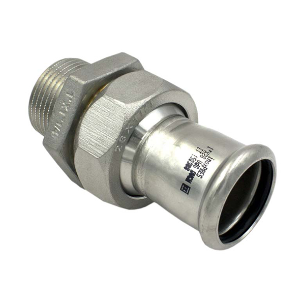 Збірка прес нержавійка RM Inox PRES Ø 15×1/2" зовнішня різьба