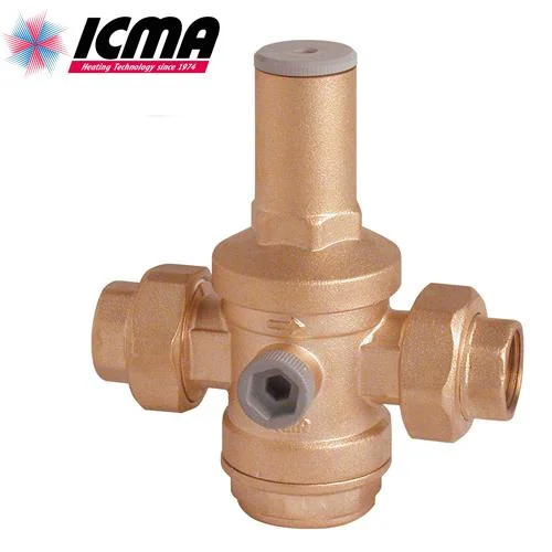 Редуктор тиску ICMA 1-1/4" 1 - 6 бар (з американками)