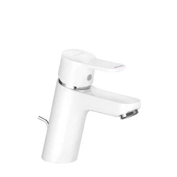 Змішувач для умивальника Kludi Pure&Easy 70, білий
