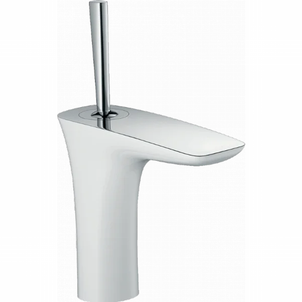 Змішувач для раковини Hansgrohe PuraVida із зливним гарнітуром, білий/хром 15074400