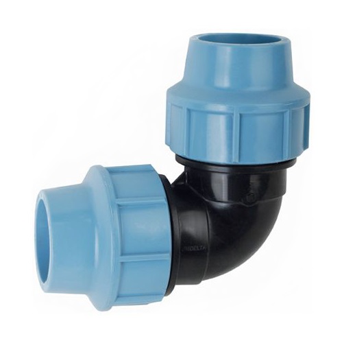 Коліно обтискне Unidelta PP-BP N16 Ø 110/90° мм