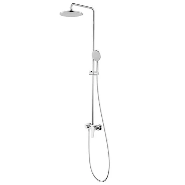 Душова система Devit Acqua, колір: Хром (комплект: змішувач, верхній душ, ручний душ)