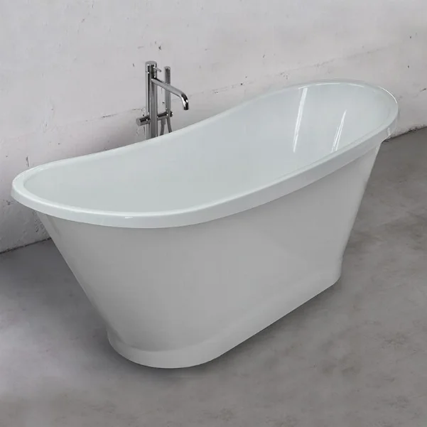 Ванна из литого камня FANCY MARBLE Newton 1607х640х660 мм, Белая