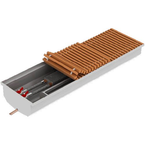 Конвектор в підлогу Polvax KV.MINI.230x1250x78 мм, 1284 Вт