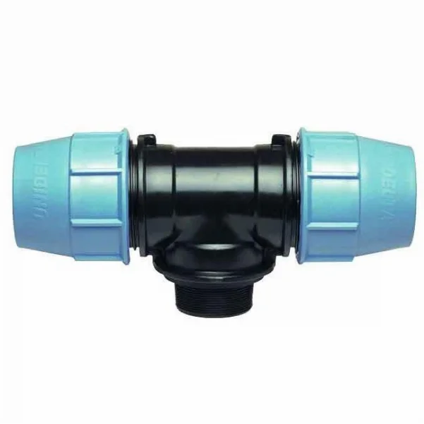 Трійник Unidelta PN16 PP-B Ø 50×2"x50 мм, зовнішня різьба