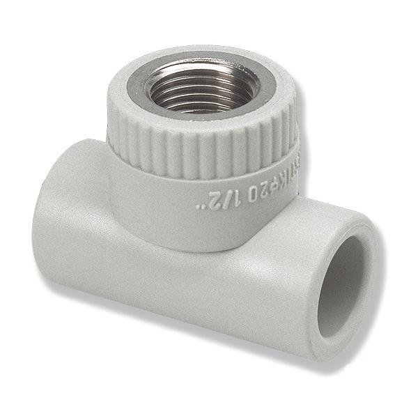 Трійник з МРВ Ekoplastik PPR Ø 25×3/4"×25 мм