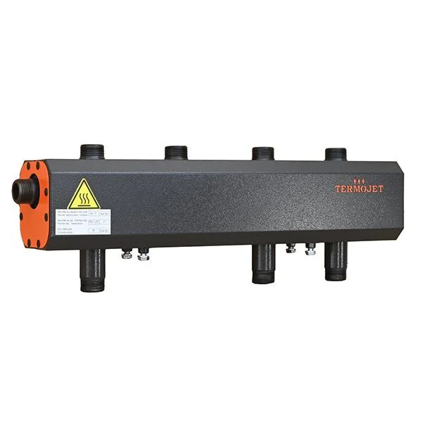 Колектор для котельні Termojet КГС35ВН125 Ø 1-1/4"×1" - 3 контури (з ізоляцією)
