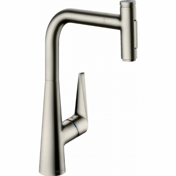 Змішувач Hansgrohe Talis Select M51 для кухонної мийки з висувним душем, під сталь 73867800