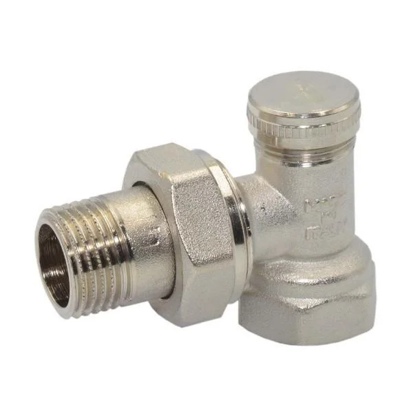 Кран радиаторный запорный Bonomi PN10 Ø 1/2" угловой, t=+95 °C