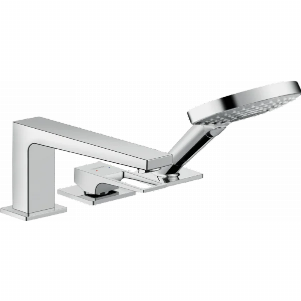 Змішувач Hansgrohe Metropol на край ванни, на 3 отвори, з ручкою-петлею 74551000
