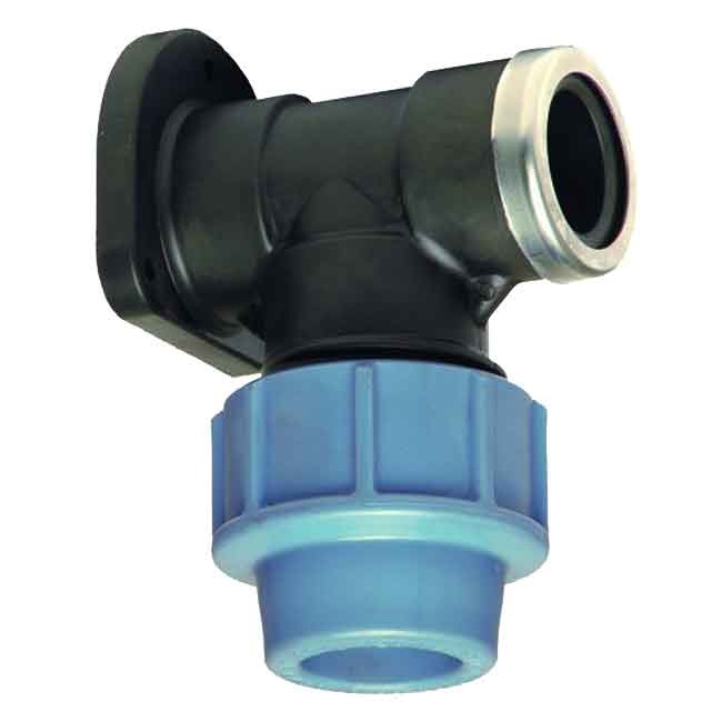 Коліно настінне Unidelta 1034 PN16 PP-B Ø 25×3/4" мм