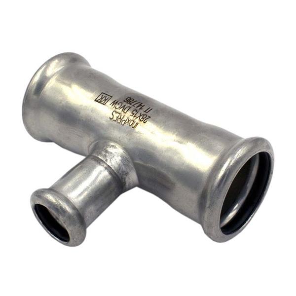 Трійник редукційний прес нержавійка RM Inox PRES Ø 88,9×28×88,9 мм