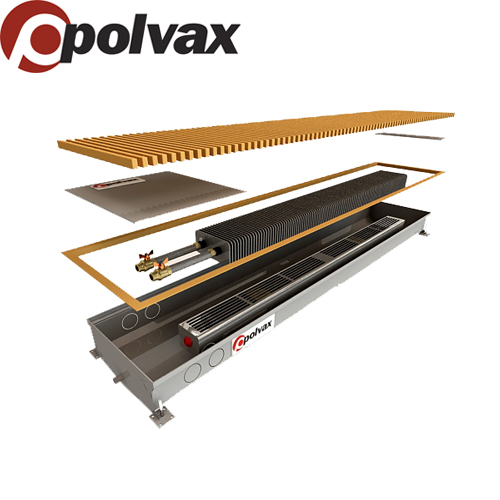 Конвектор POLVAX KV.D.300x3000x125 мм 4724 Вт