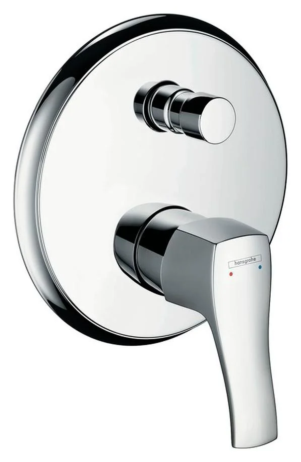Смеситель Hansgrohe Metris Classic 31485820 для ванны с душем, шлифованный никель