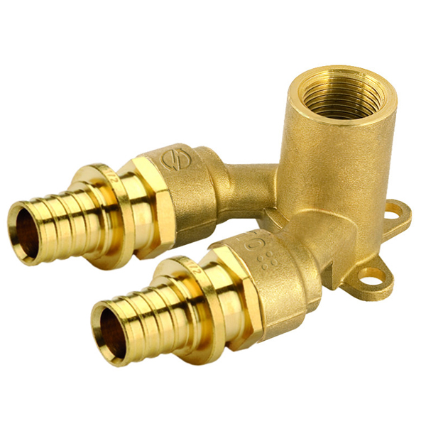 Коліно натяжне настінне подвійне General Fittings Ø 20×1/2"×20 внутрішня різьба (код. 3400.34)