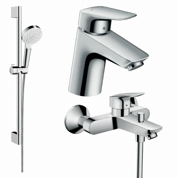 Набір змішувачів для ванни 3 в 1 Hansgrohe 20200009 (26534400, 71078000, 71400000)