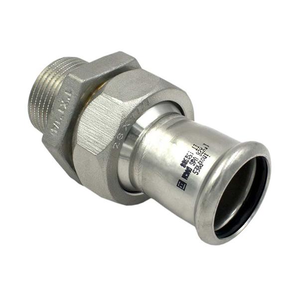 Збірка прес нержавійка RM Inox PRES Ø 22×3/4" зовнішня різьба