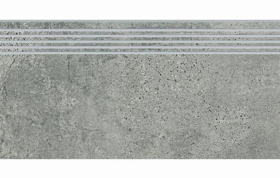 Ступень прямая Newstone Grey Steptread 298x598 Opoczno