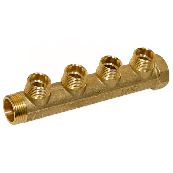 Колектор латунний Bianchi Ø 3/4"×1/2" - 4 контури, I=36 мм